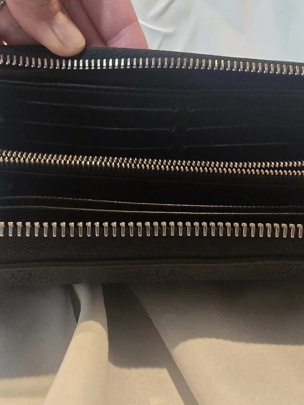 Louis Vuitton Black Monogram Zip Wallet-microchipped